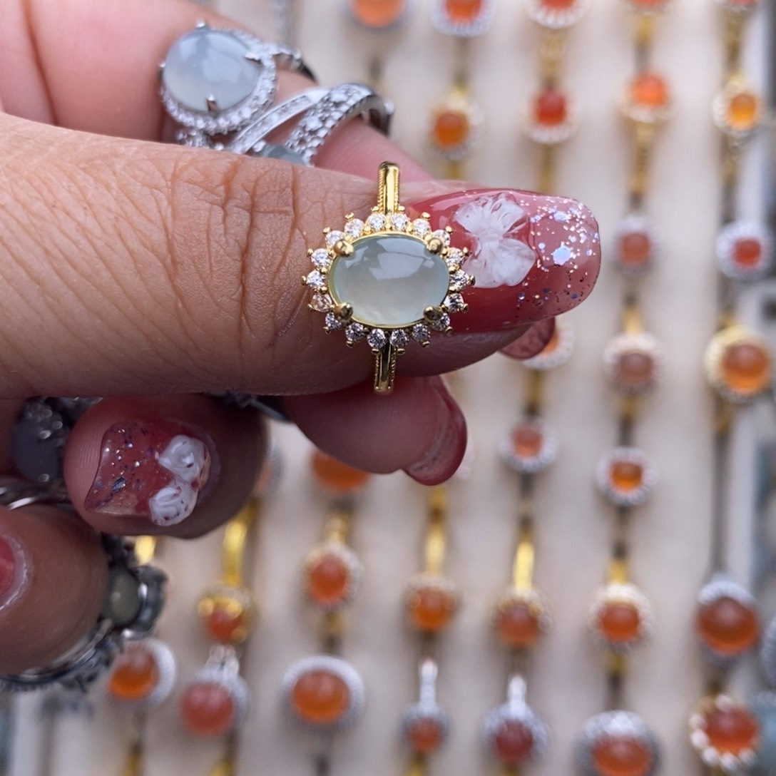 未镶嵌戒指翡翠糖*缅甸