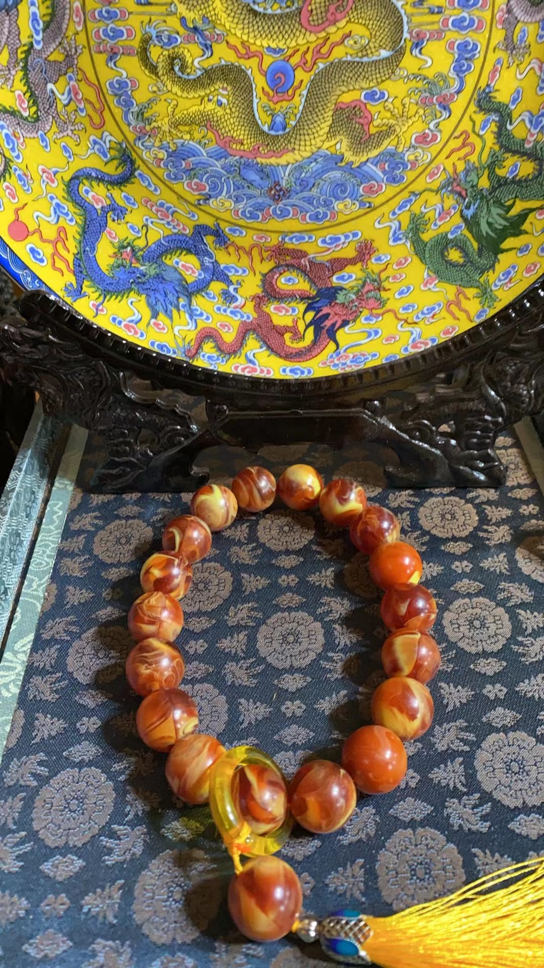 瓷盘龙X香摆件一个链接