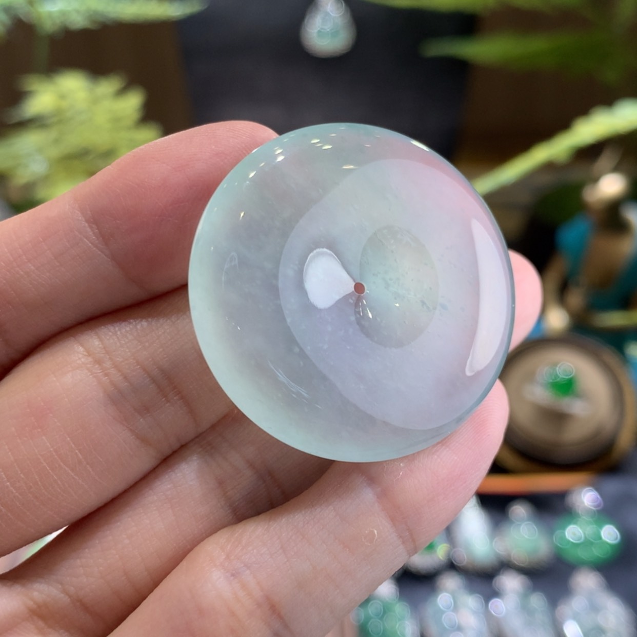 【闪购商品】翡翠颈饰未镶嵌平安扣