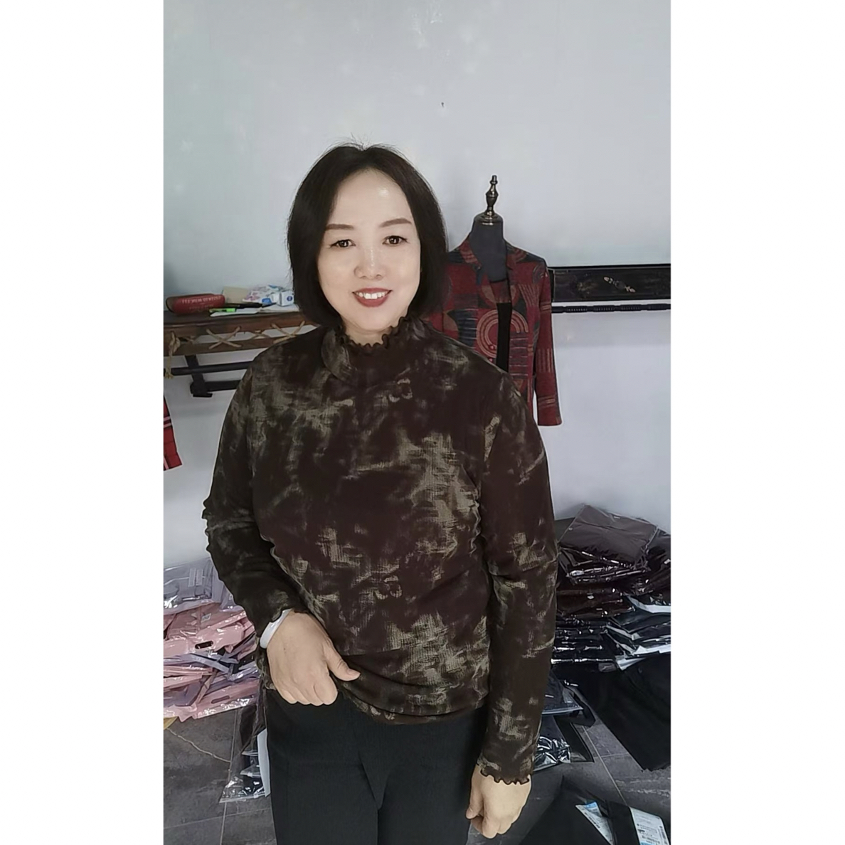 【胖人衣柜】加绒加厚打底衫