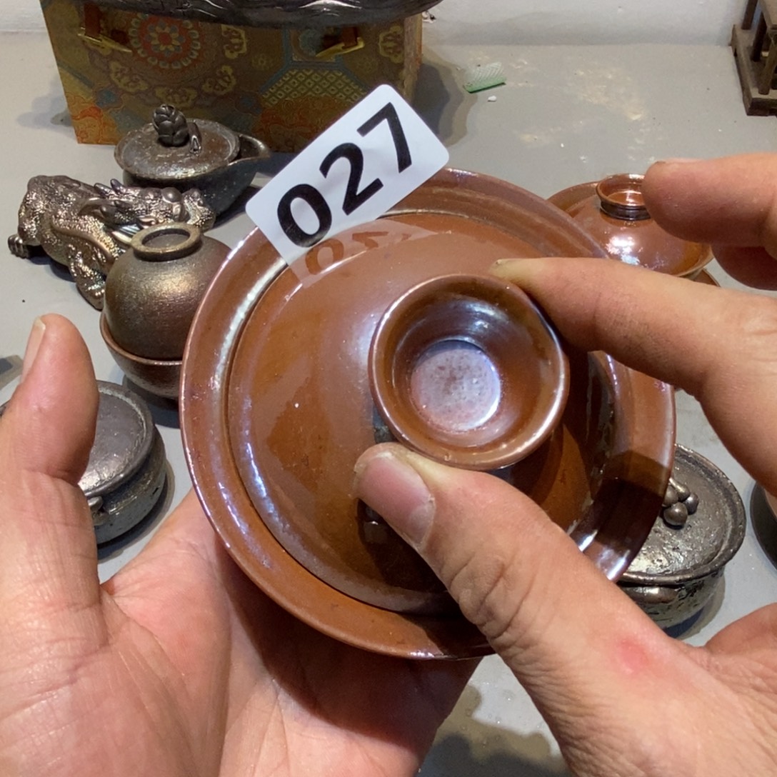 柴烧茶具陶瓷杯子