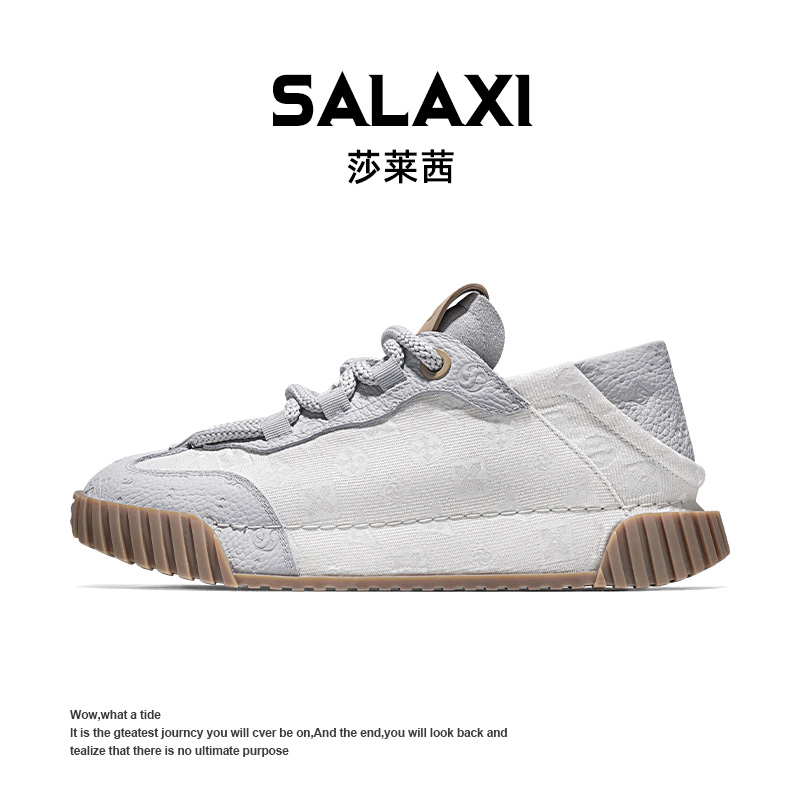 SALAXI/莎莱茜 2025冬季新品时尚撞色拼接运动鞋高级男女美式鞋子