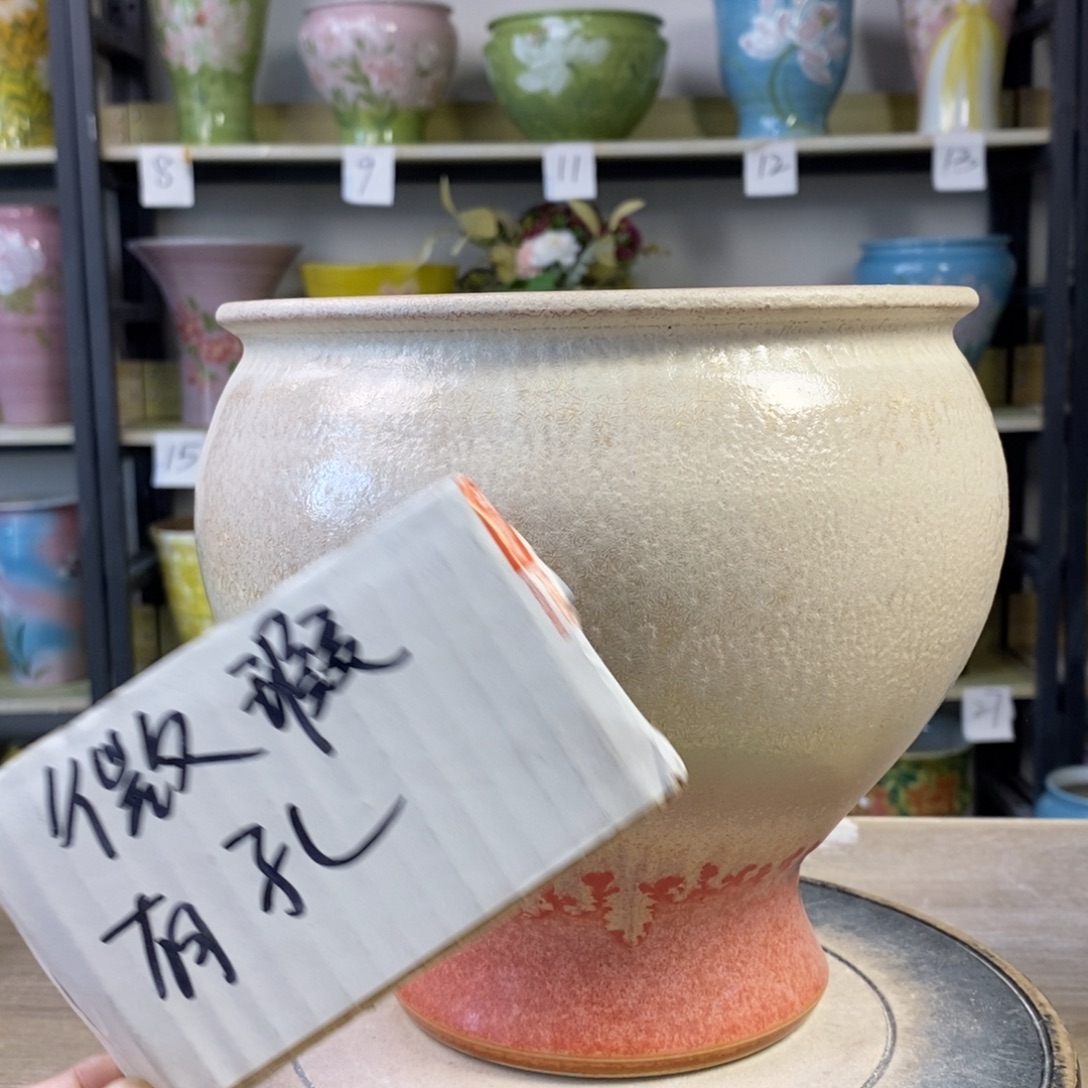 景德镇手工手绘陶瓷花盆
