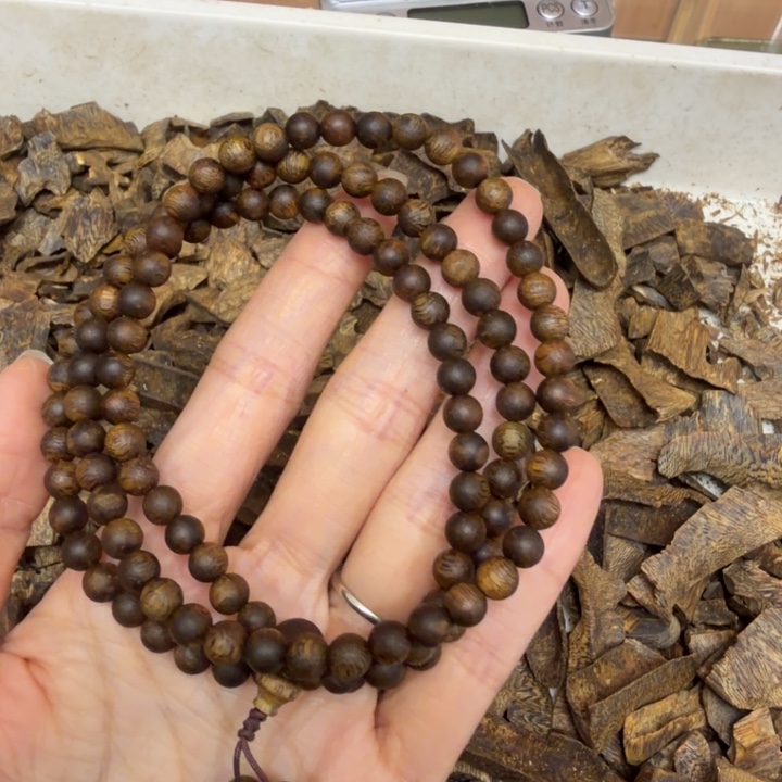 碌***人沉香香囊沉香张勺子沉浮0.6