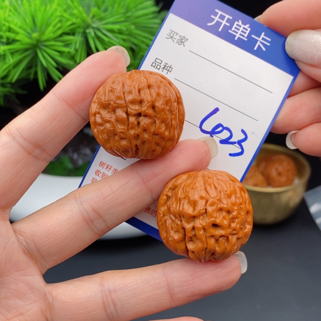 文玩核桃把件32甲骨文423
