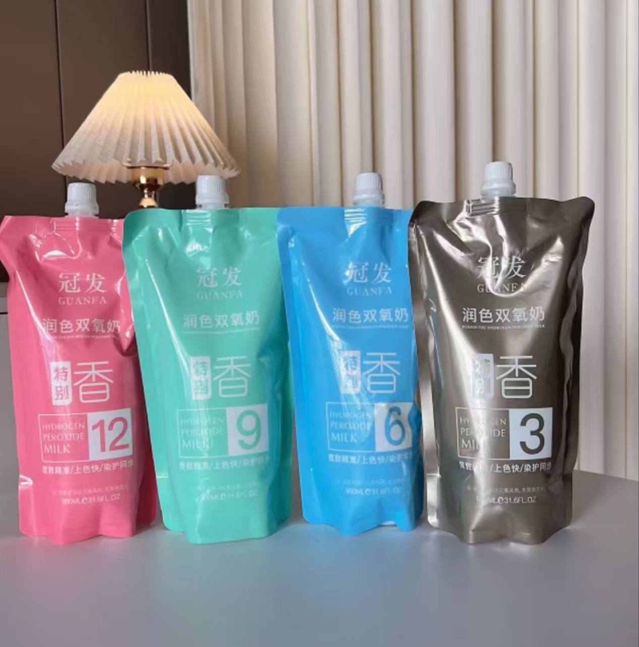 冠发芳香无刺激不辣头皮润色双氧奶理发店专用双氧奶批发900ml