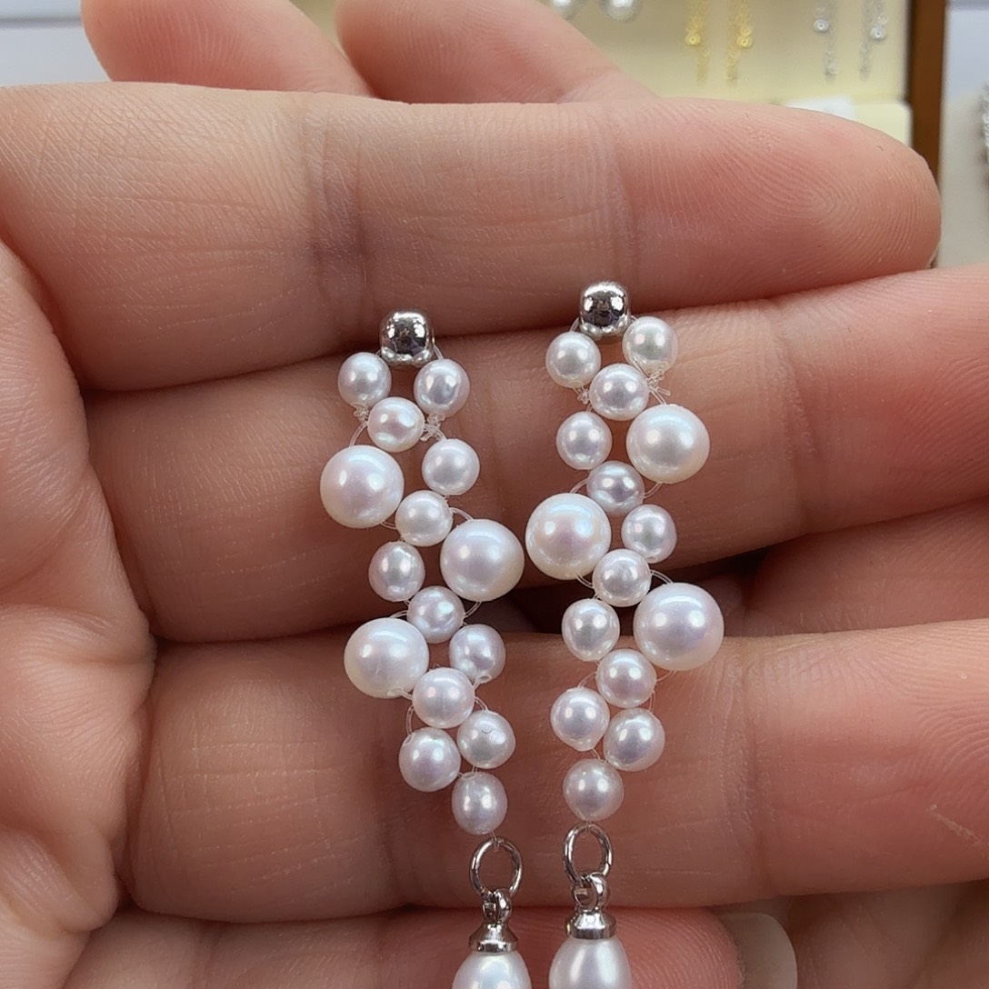 耳饰未镶嵌淡水珍珠