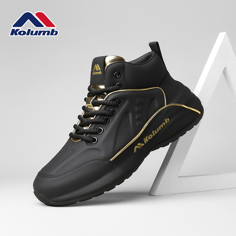 kolumb/哥仑步休闲时尚高帮男鞋2025新款冬季潮鞋高端跑步运动鞋