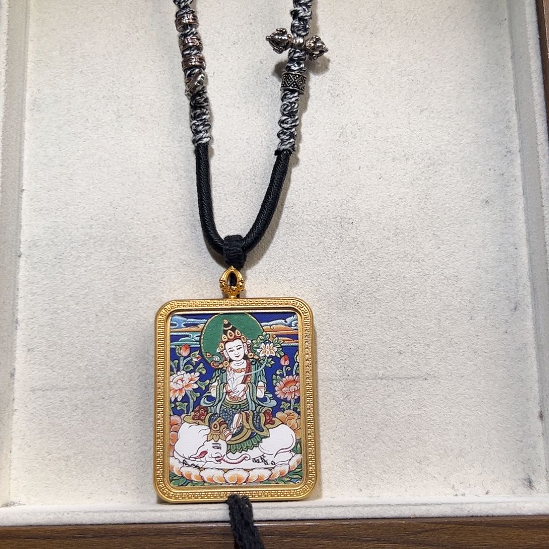 哲***子吊坠单面定制 普贤