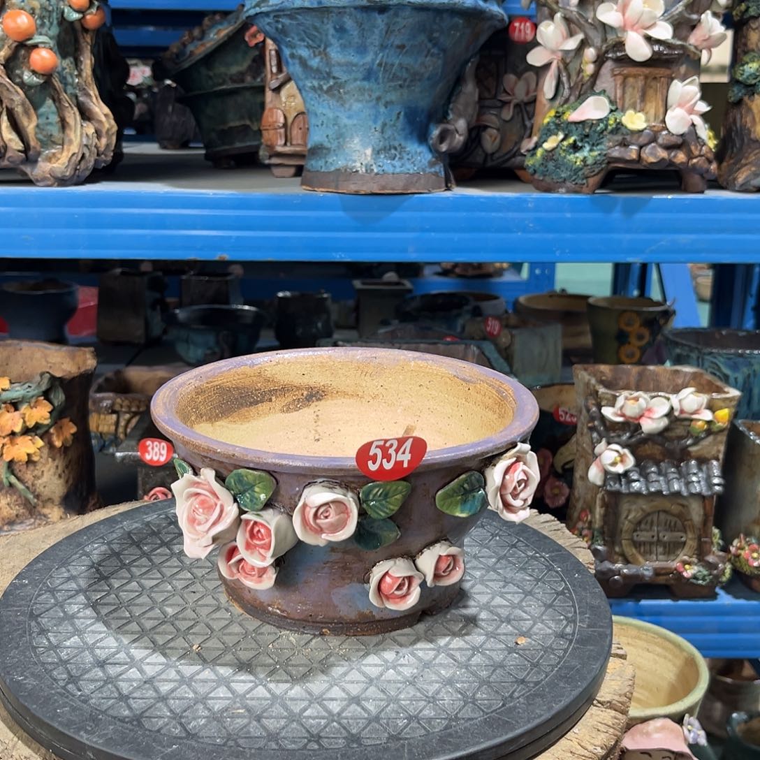 微瑕534 号陶然花器手工花盆
