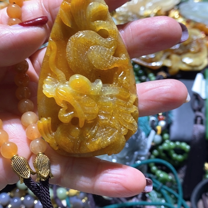 岫玉毛衣链未镶嵌