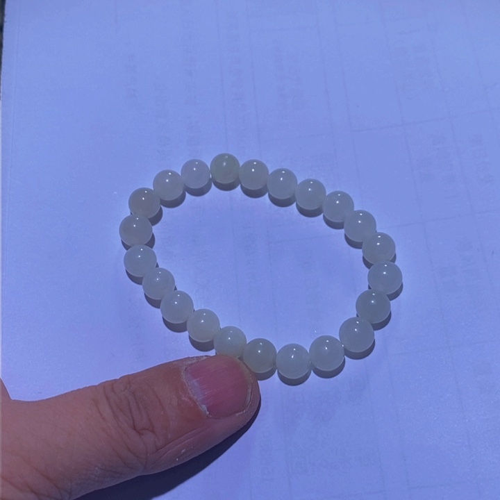 和田玉（白玉）手链未镶嵌