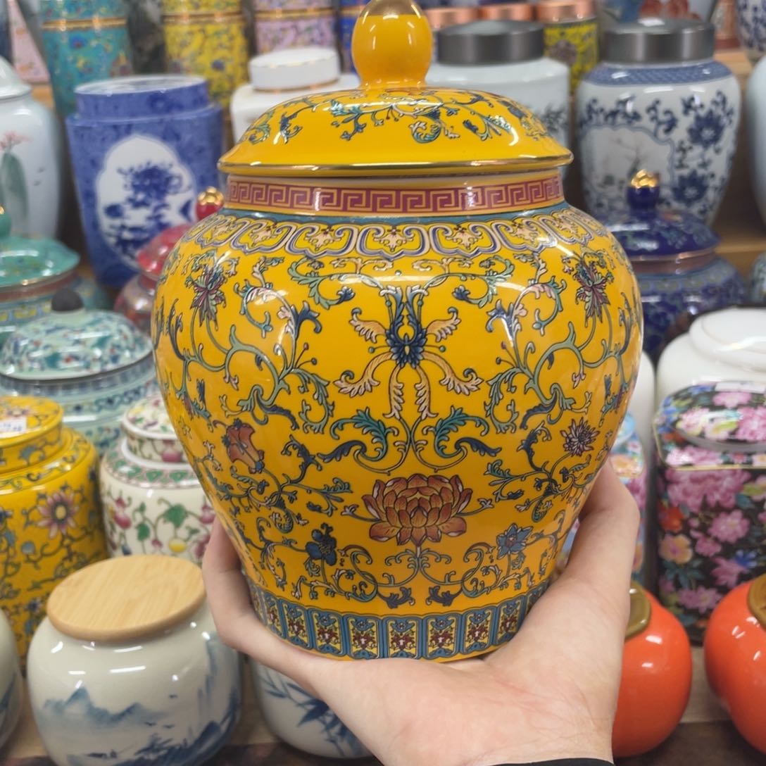 摆件当代茶叶罐福利多多