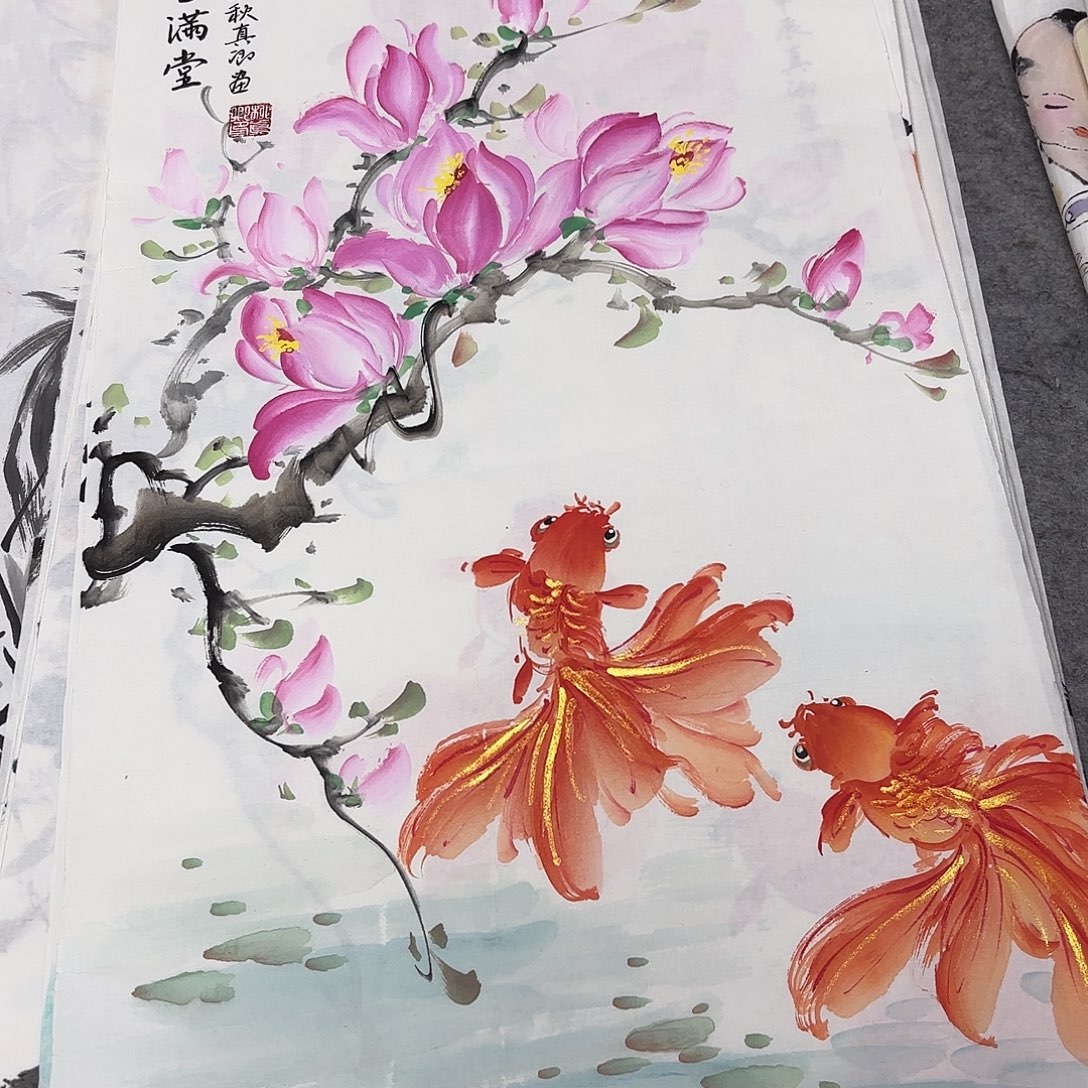 国画国画作品多次入选国内外