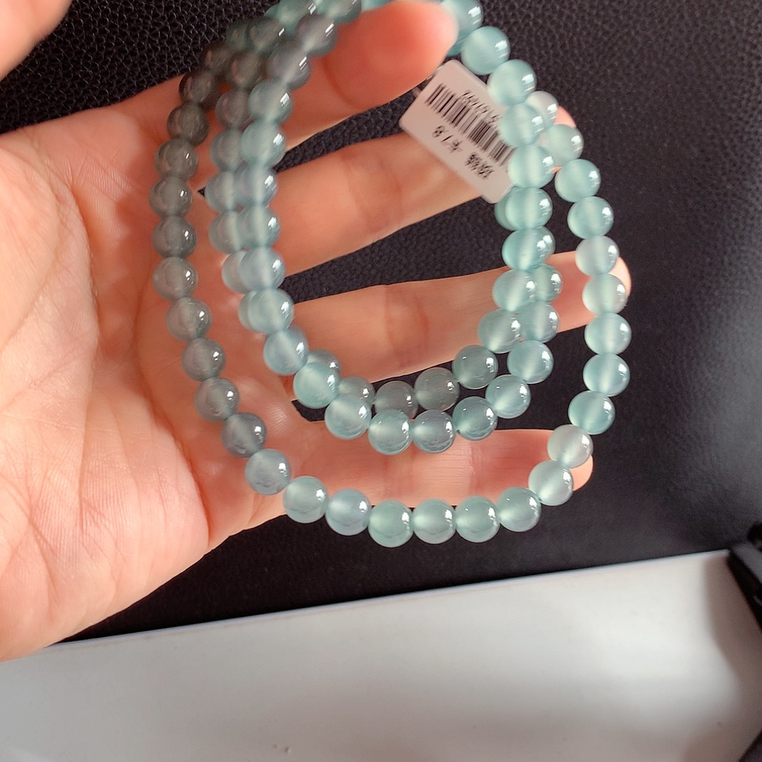 石***章翡翠未镶嵌手链天然a货翡翠项链