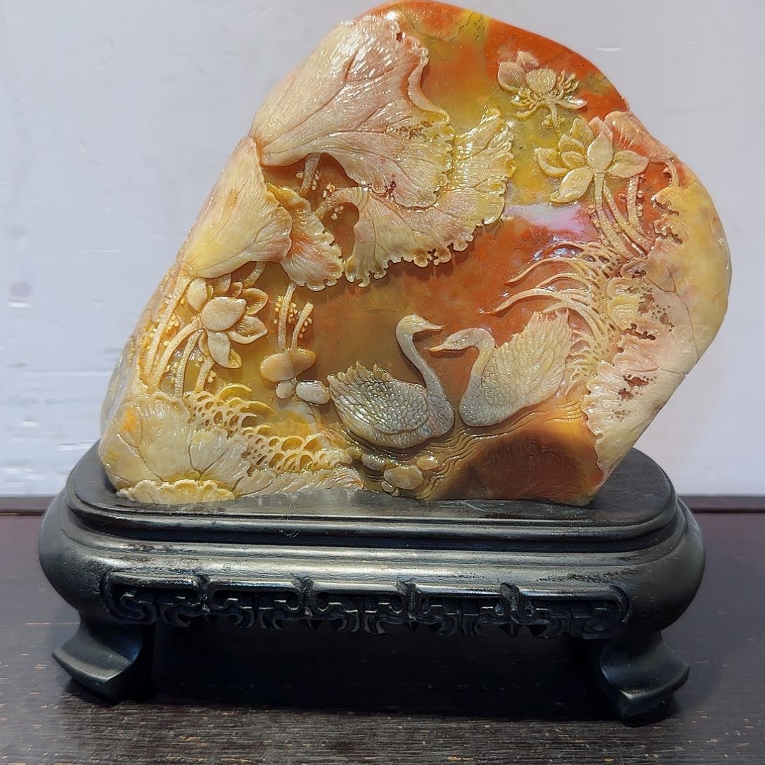 寿山石石*昌化田黄摆件