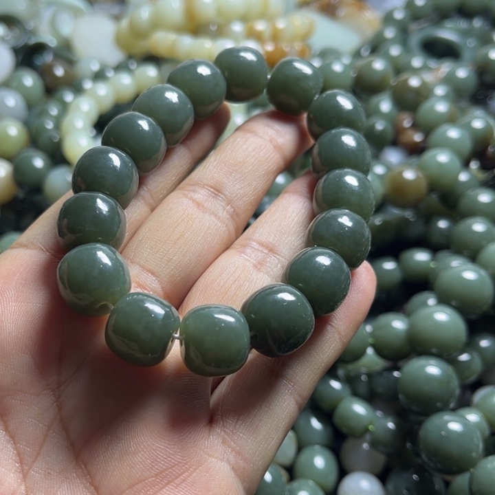 和田玉手串未镶嵌14