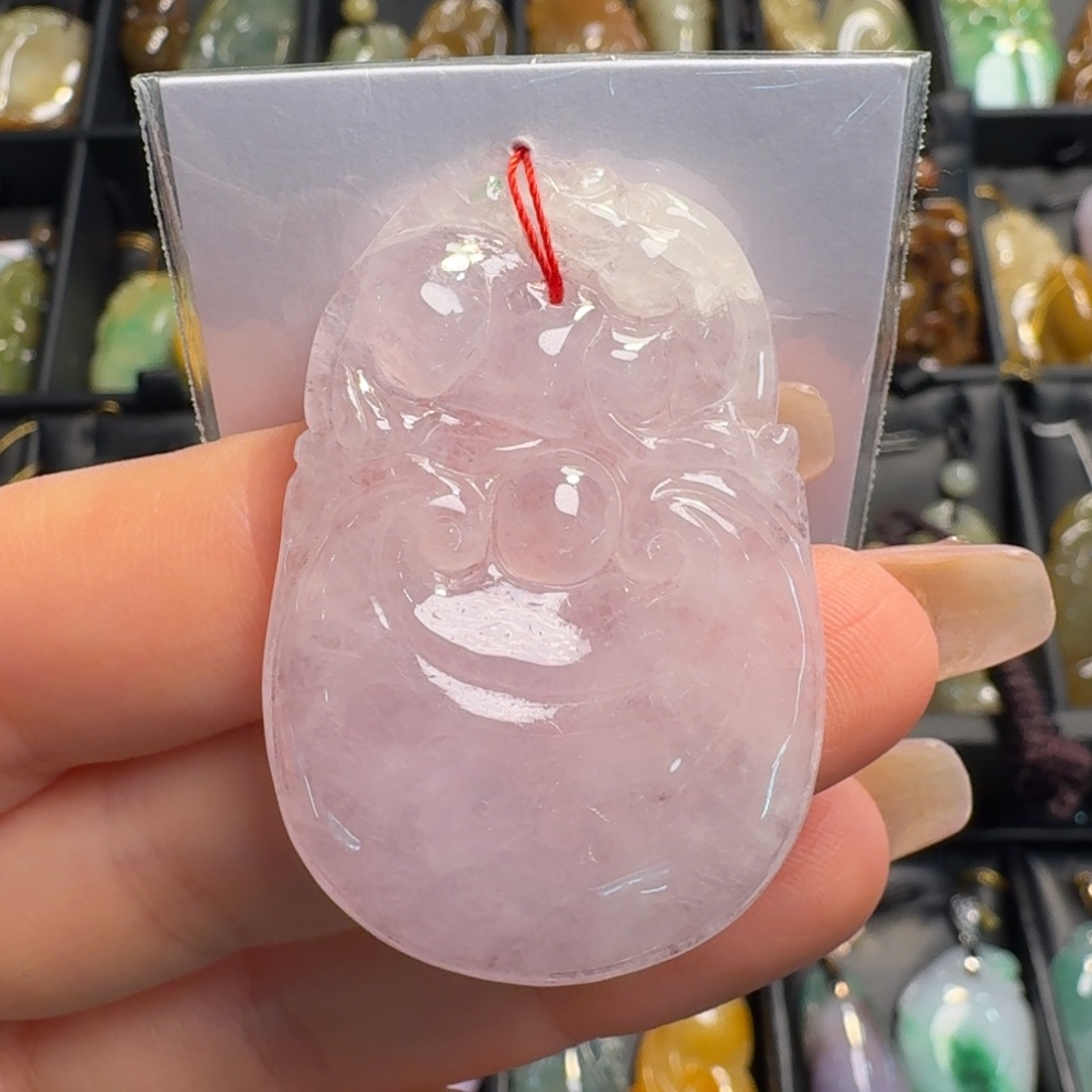 翡翠未镶嵌颈饰如意