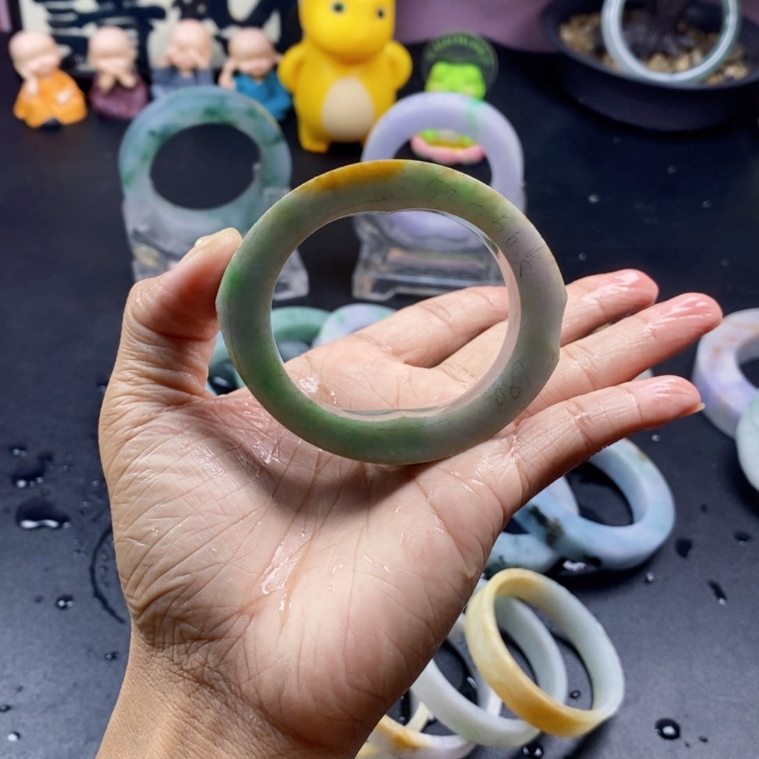 定制翡翠未镶嵌手镯定制