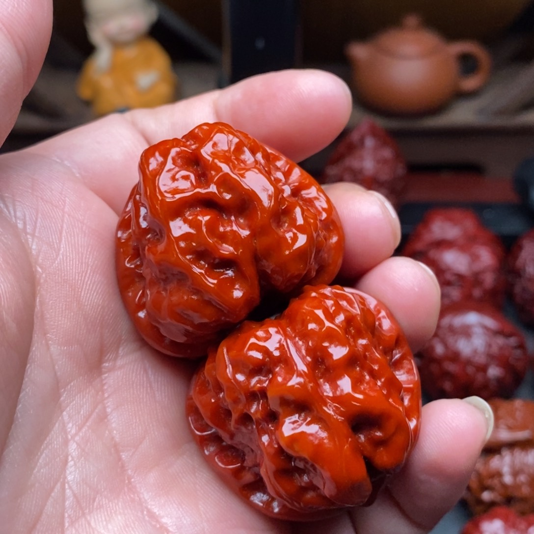 吊坠文玩核桃36蛤蟆头微瑕