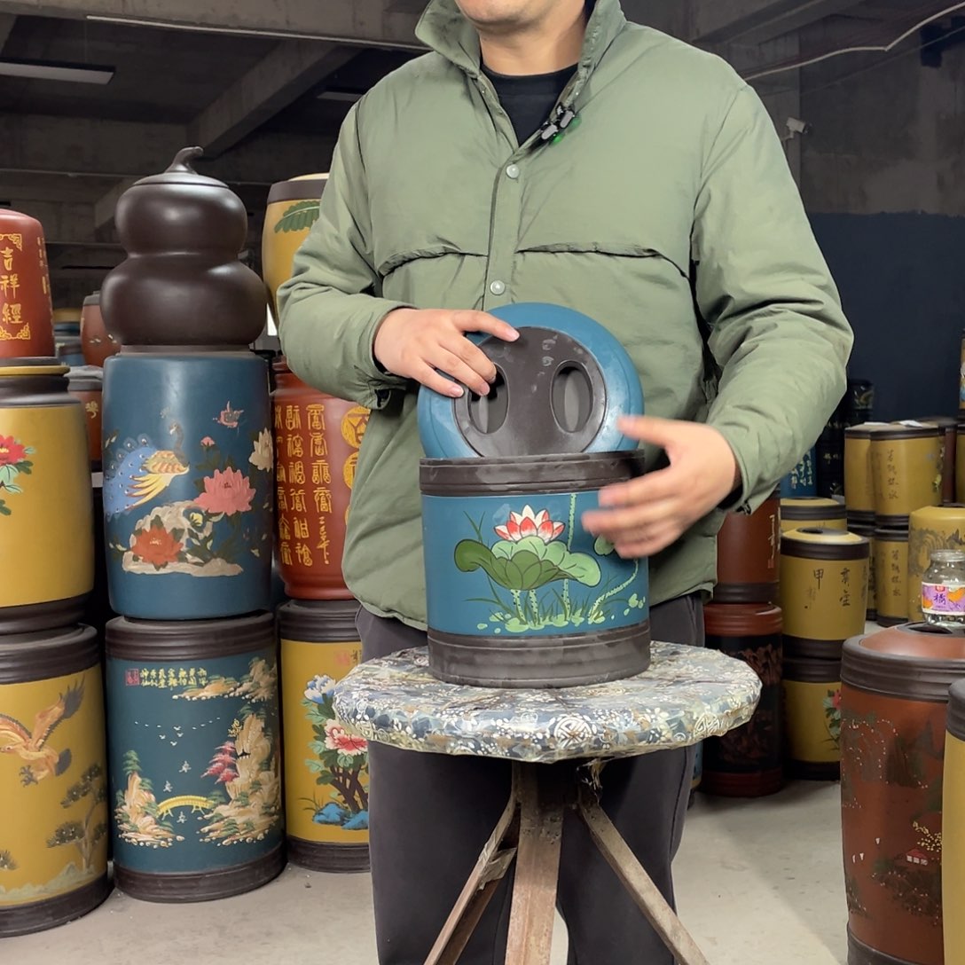 宜兴原矿紫砂茶叶罐