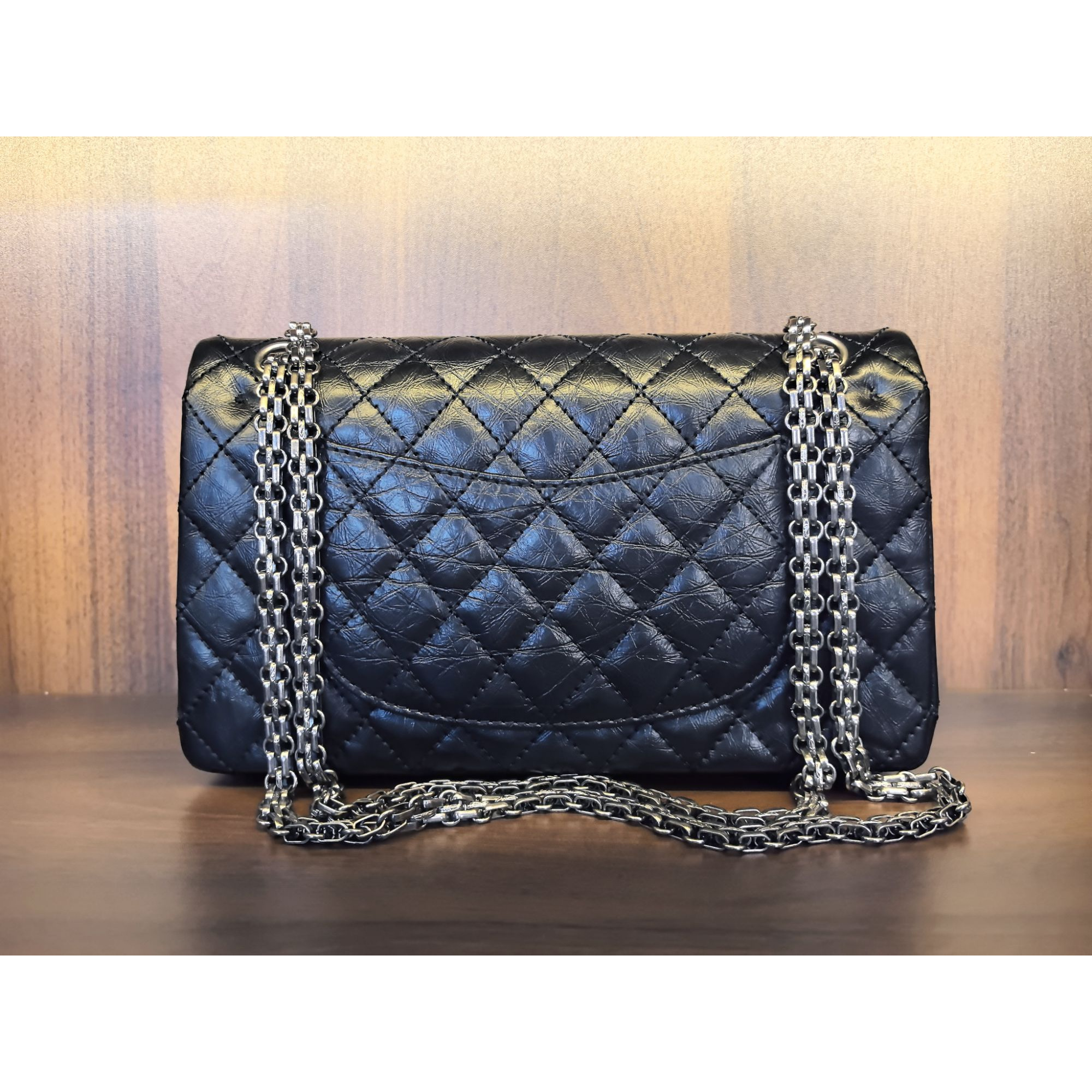 薇薇手工真皮包1204-26-黑色-长26x高15-2.55方扣香A180