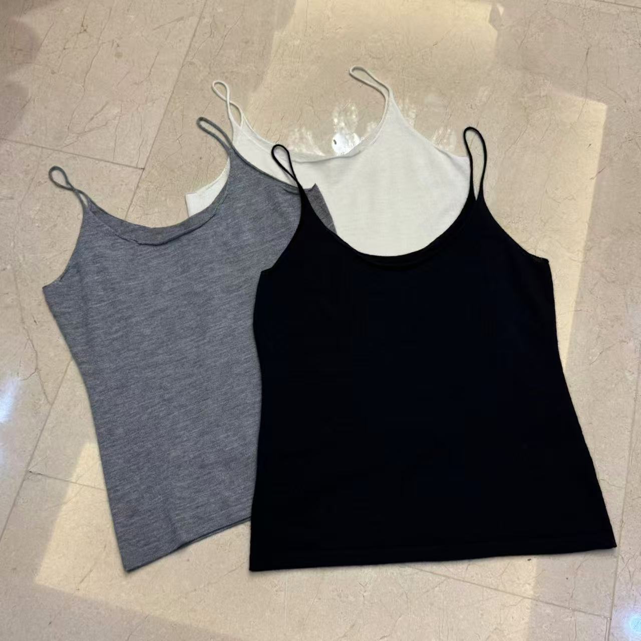 MYL 2025 新款 精纺60支羊绒针织吊带百搭纯色打底背心