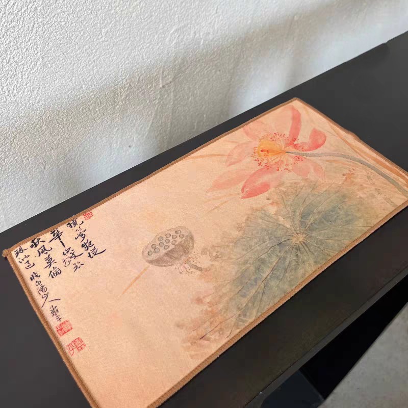 国风加厚吸水茶巾高档禅意茶道毛巾养壶茶巾麂皮绒复合茶巾