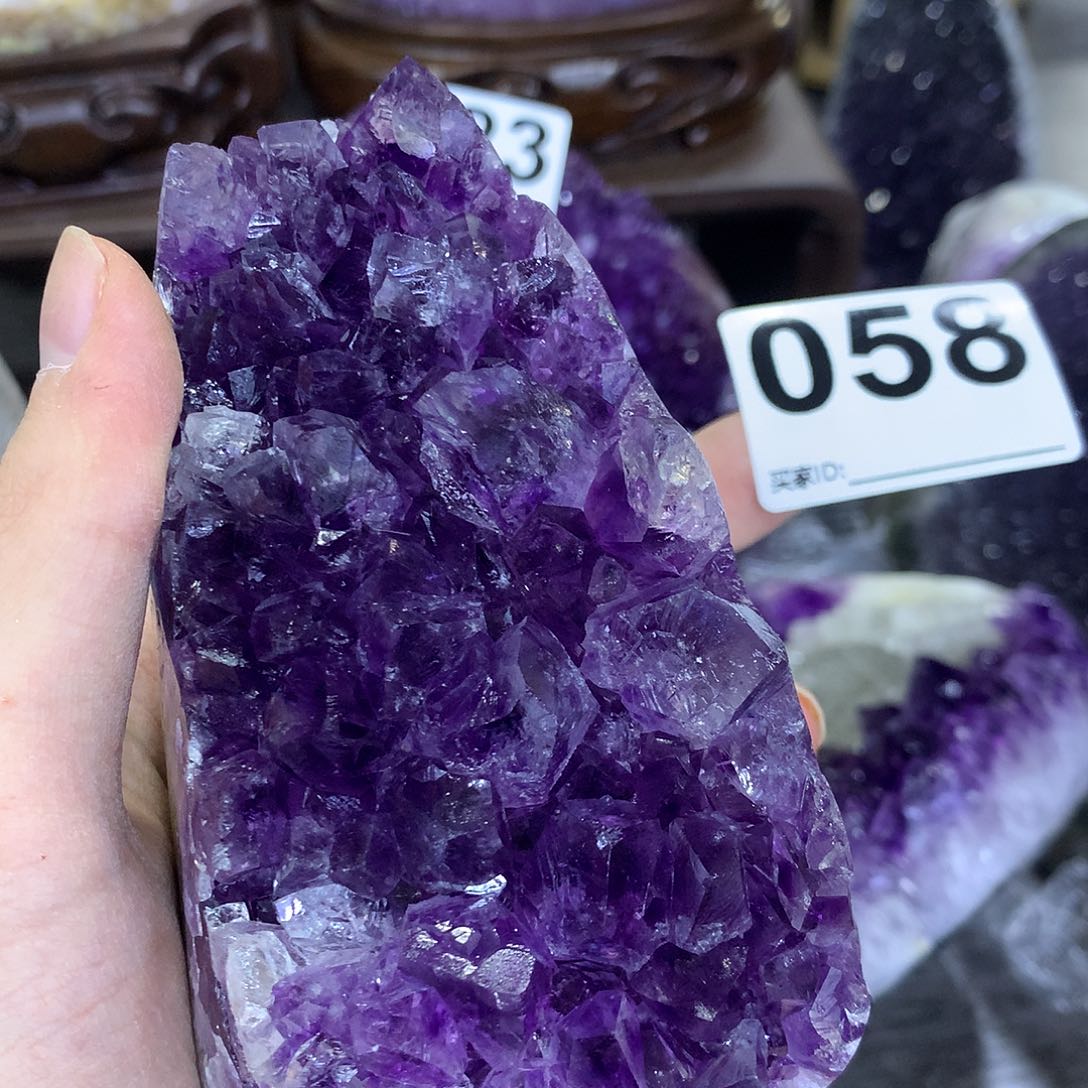 紫晶珠宝半成品未镶嵌058