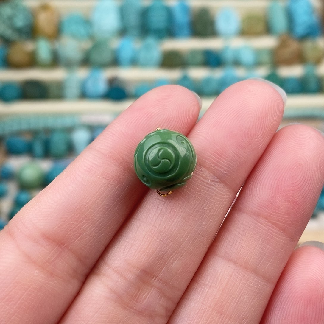 未镶嵌绿松石珠宝奇石10.5