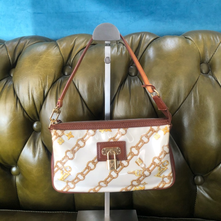 95新 LouisVuitton/路易威登 安洁利知之 LV金锁麻将包 412141H