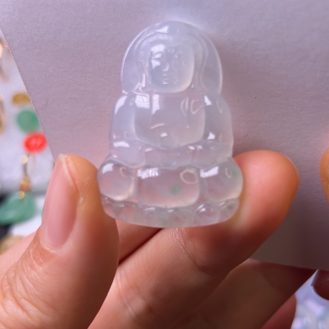 定制翡翠未镶嵌h****n观音娘娘