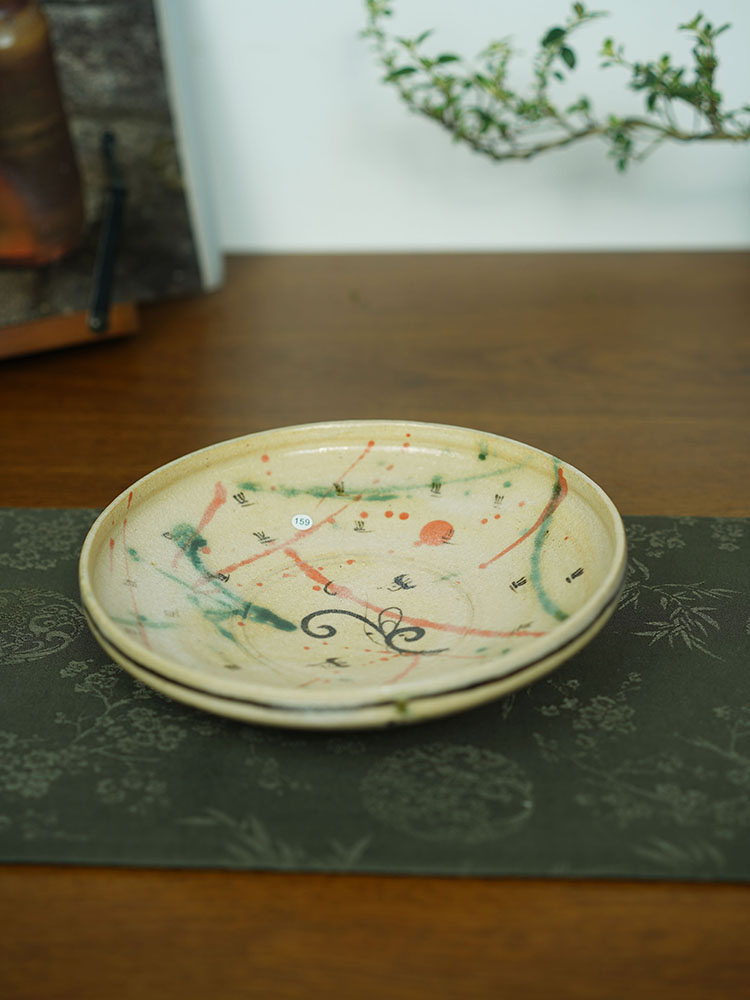 伊禾集物 日本信乐烧手工匠人 泽克典 盘 餐盘 水果盘 餐具 159#