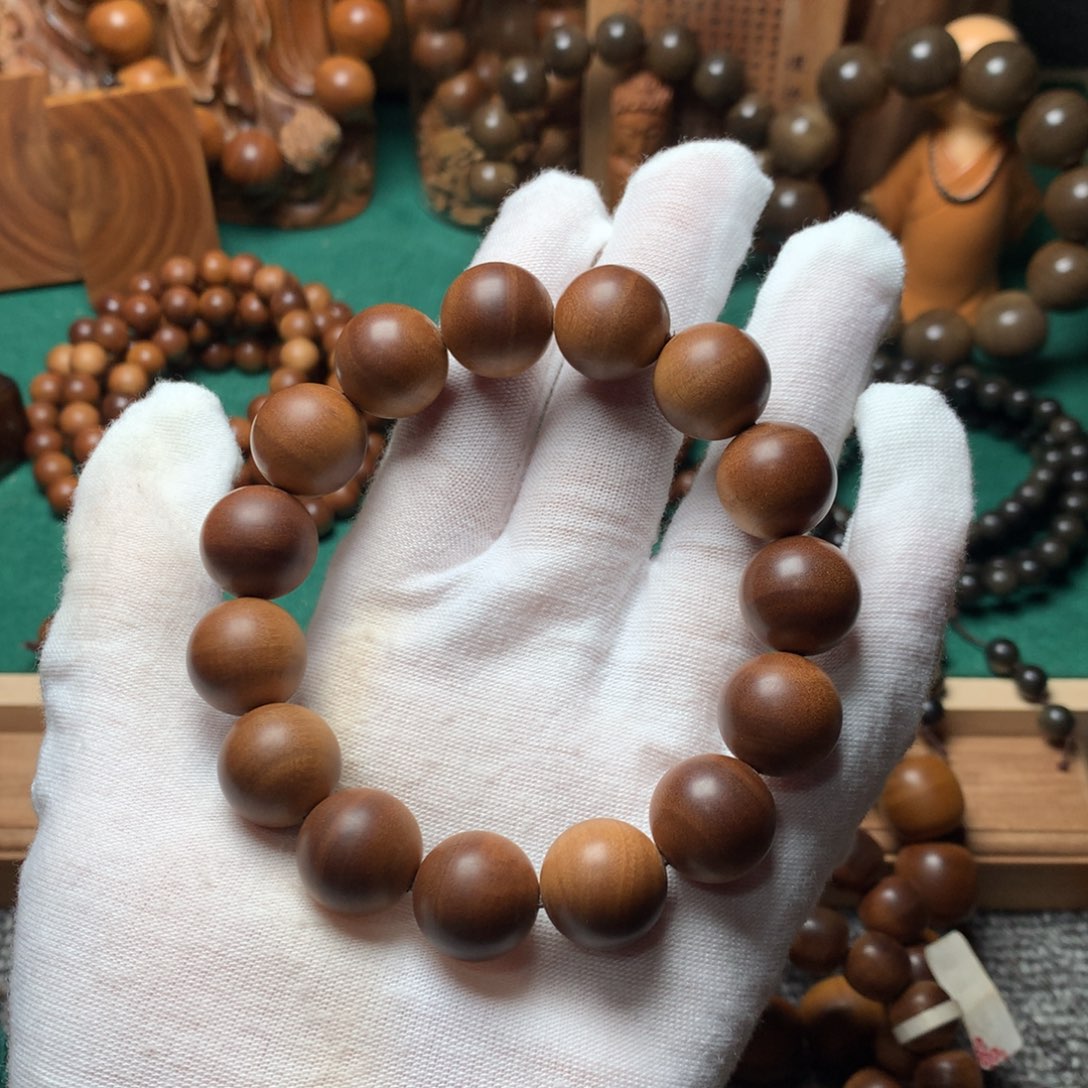 檀香木手串/手链老山檀香1.5风化老料