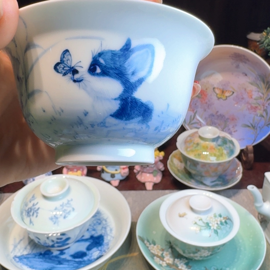 喵***露十里花涧狗狗盖碗