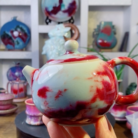 向****瓷片禹州神后钧瓷原产地~