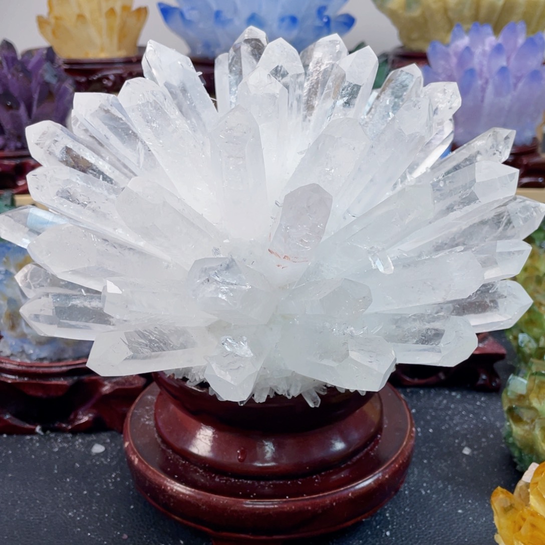 石材甜**?天然白水晶1050