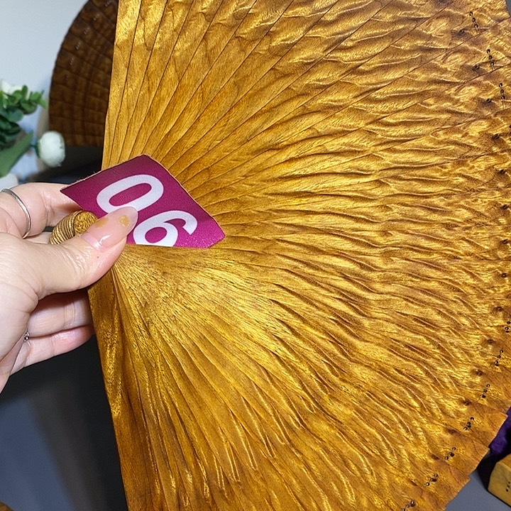 鹤***羲金丝楠金丝楠木扇子