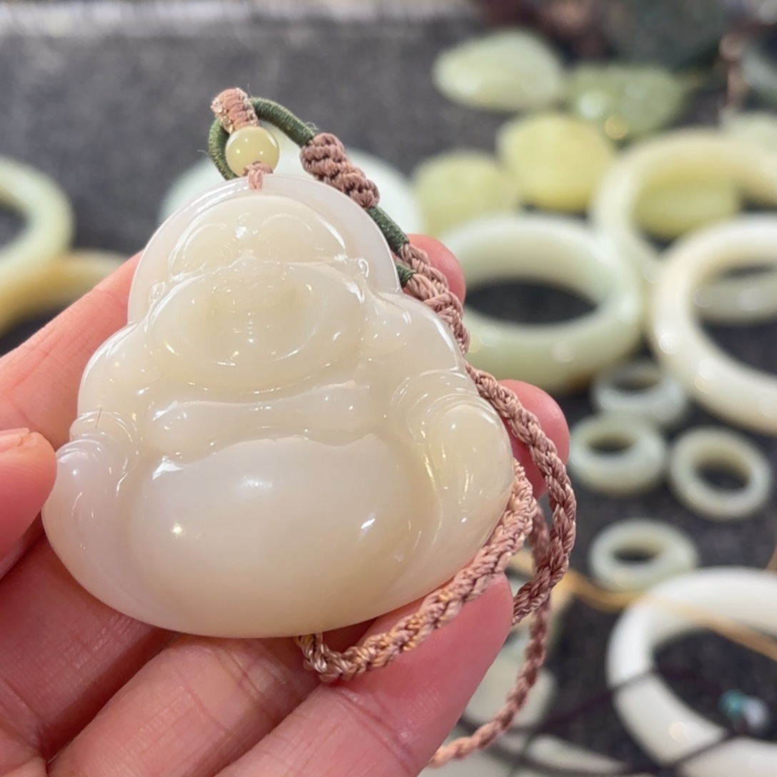 双***墅和田玉（糖玉）未镶嵌手镯