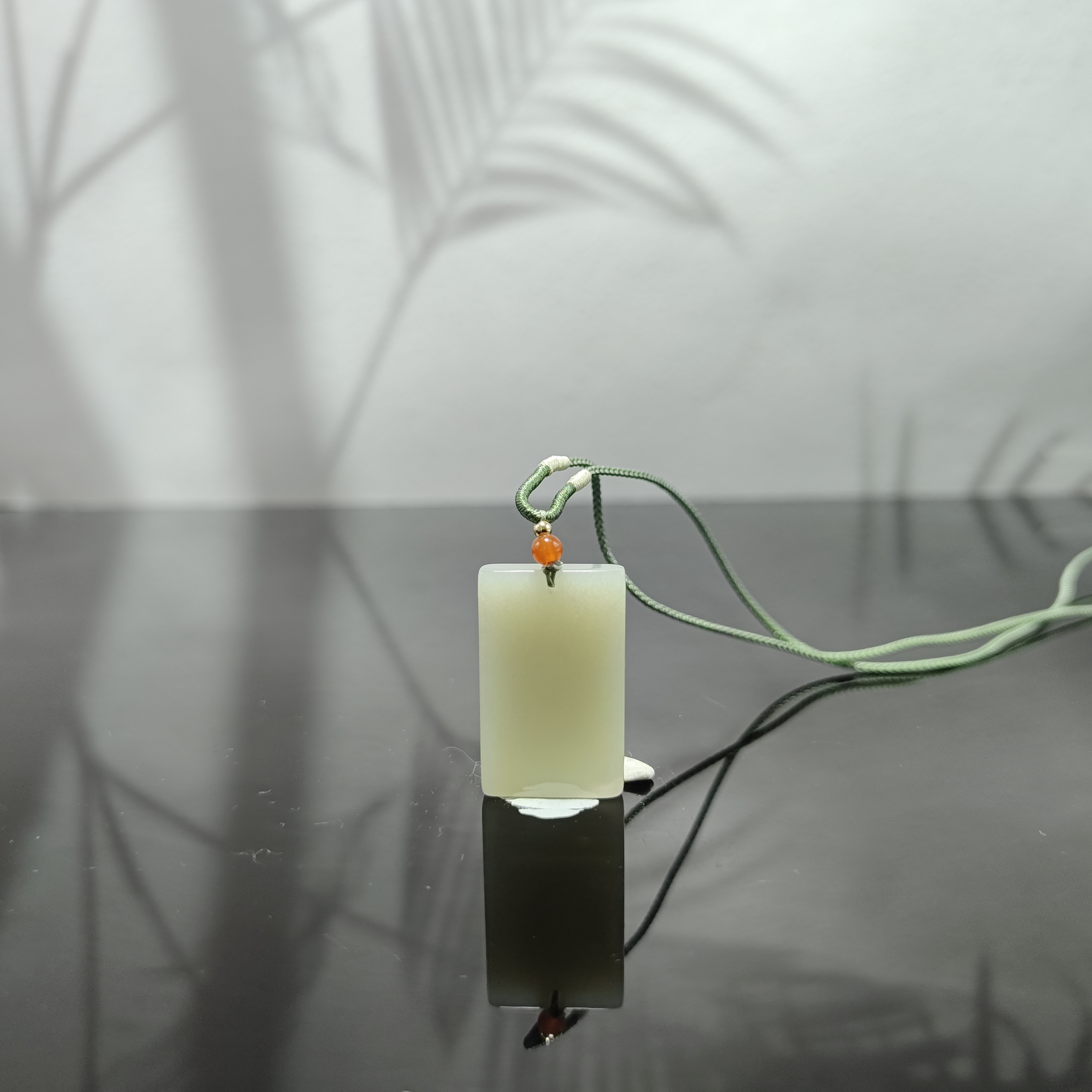 L和田玉无事牌吊坠0718