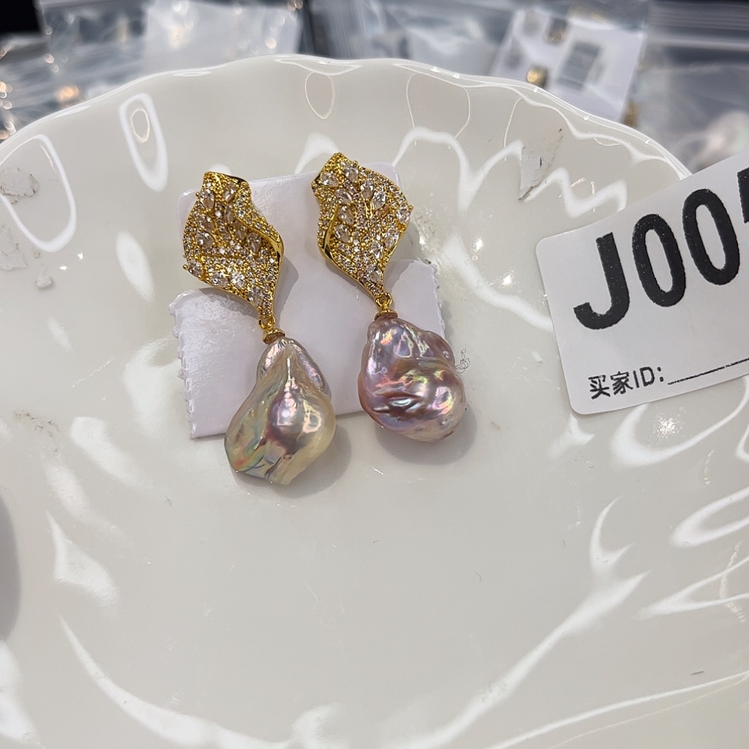 耳饰淡水珍珠合金