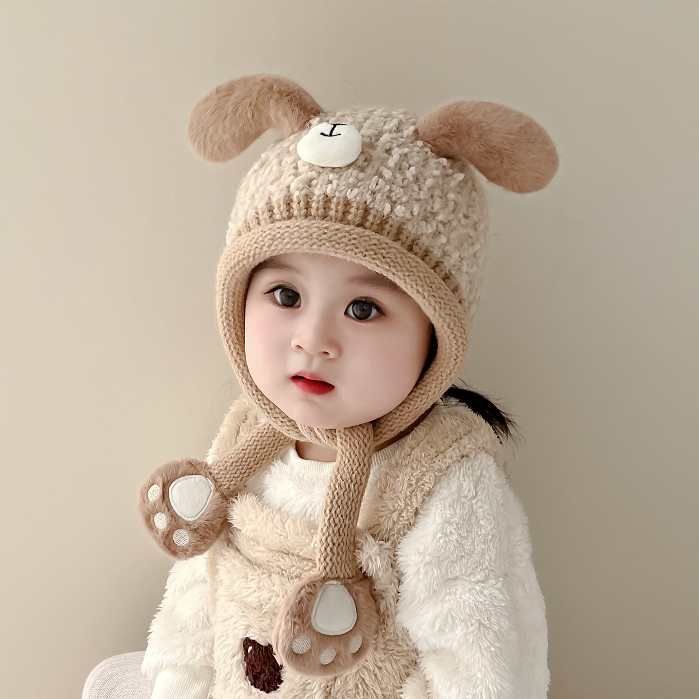 XINGDUOXIONG/星朵熊儿童帽子秋冬宝宝毛线帽男童女童冬新款针织