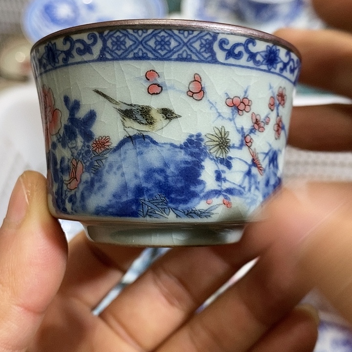 陶摆件景德镇陶瓷主人杯1233