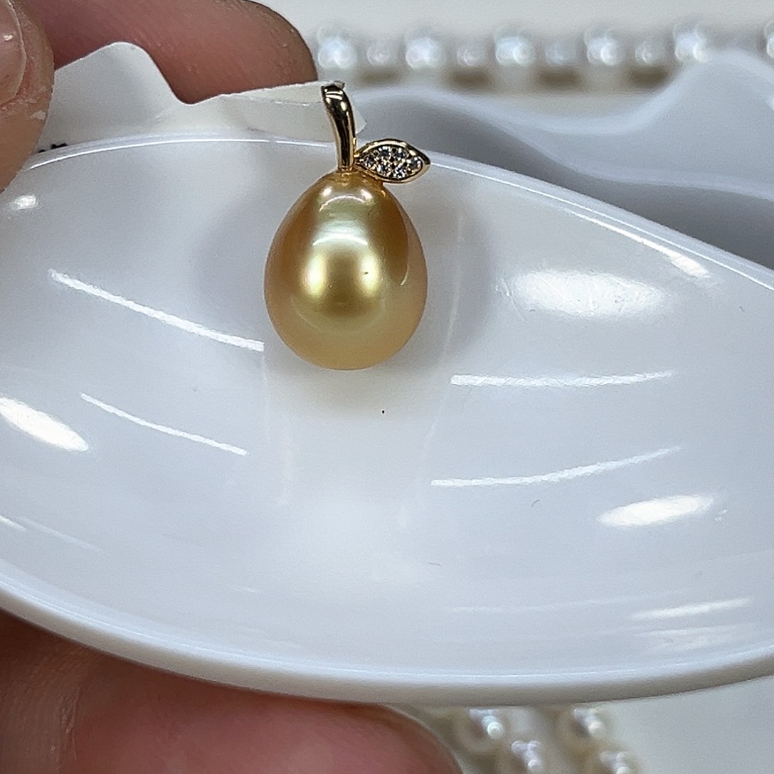 颈饰银S925镶嵌海水珍珠