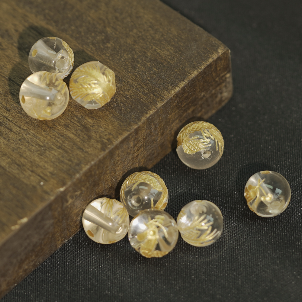 【发1颗】白水晶朱雀散珠DIY文玩珠宝SJ3