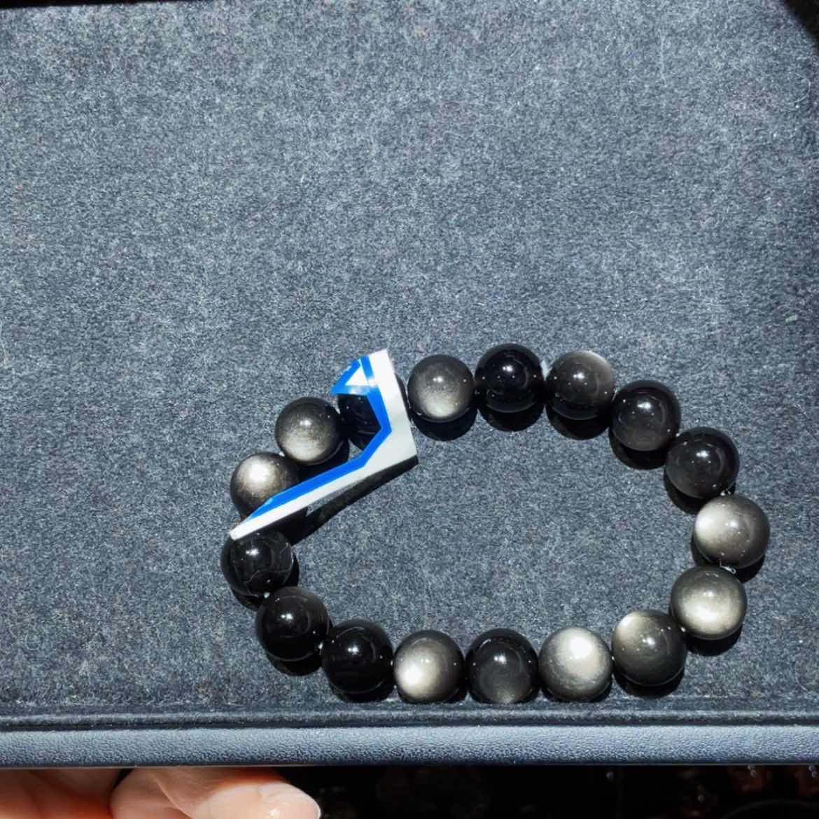 【闪购商品】黑曜岩手链未镶嵌L***?