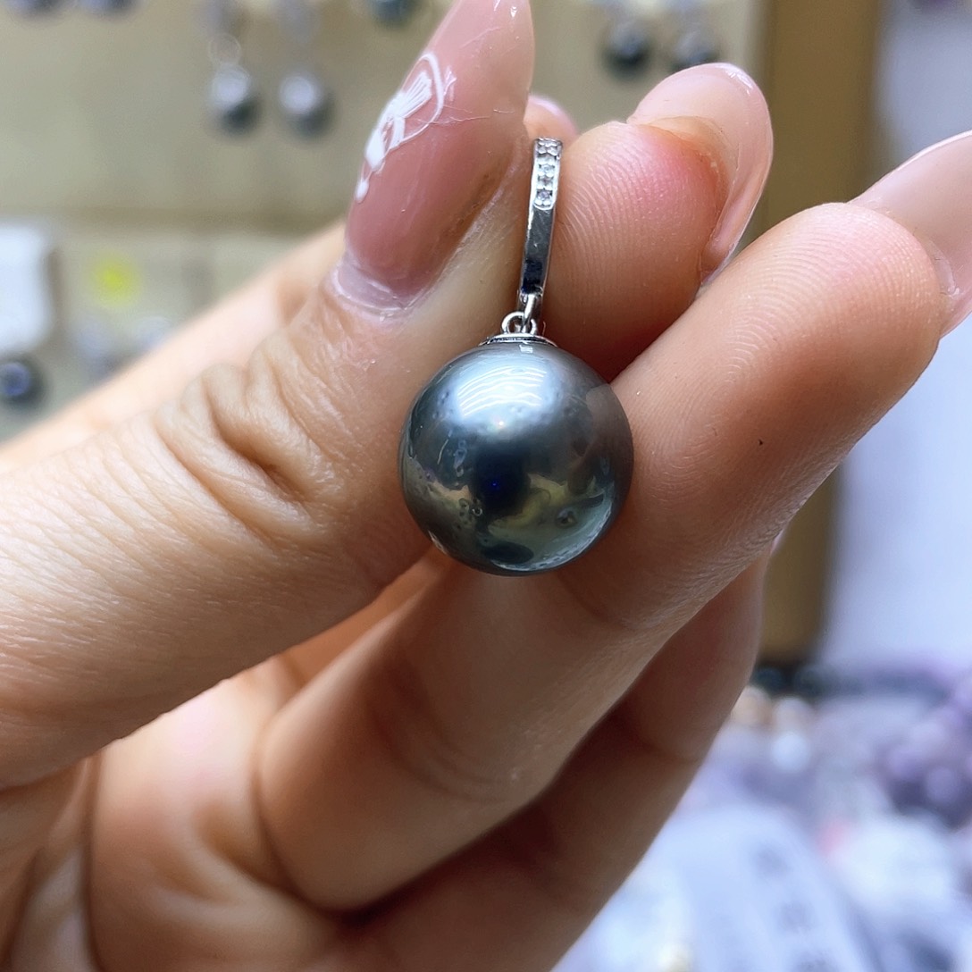 海水珍珠颈饰银S925镶嵌