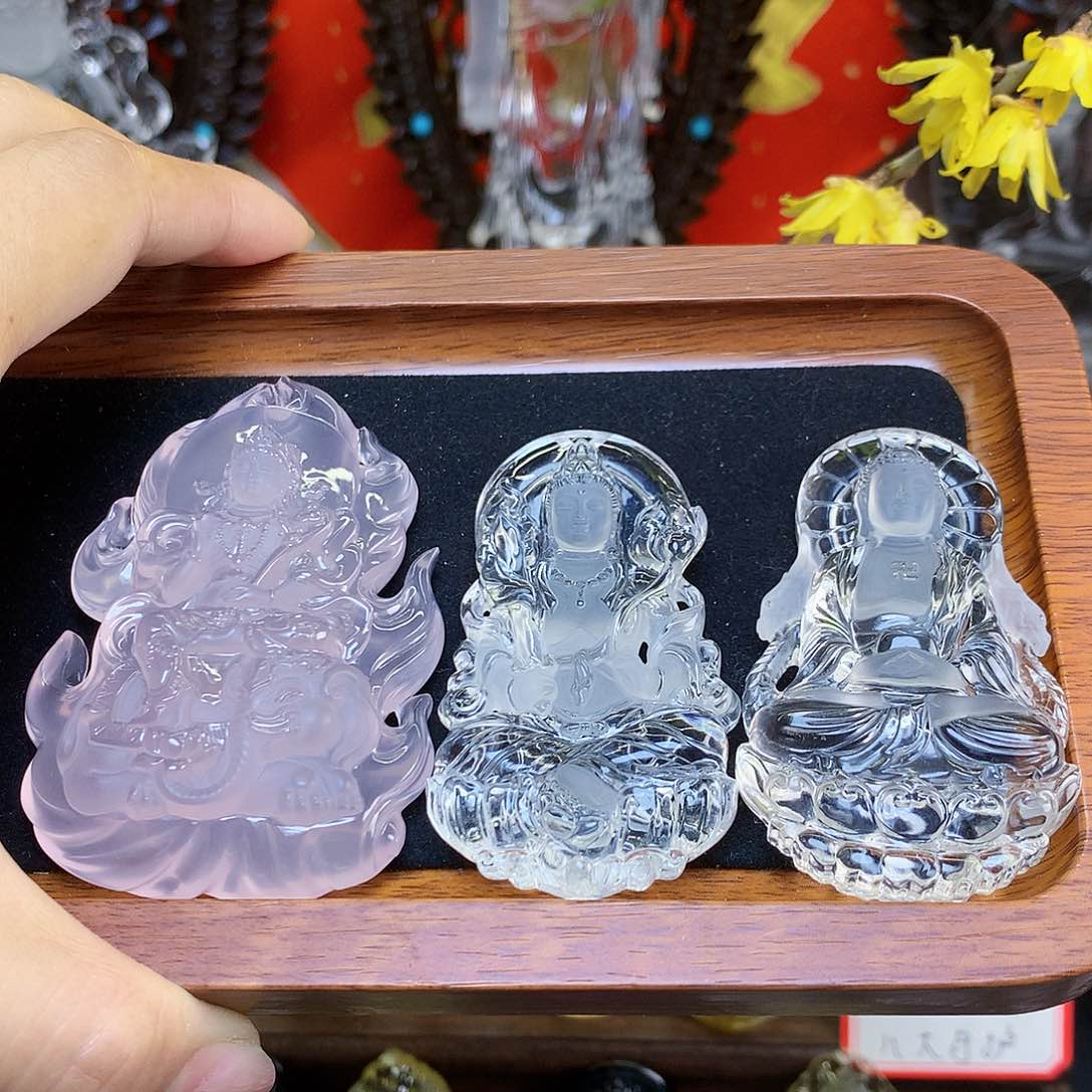 水晶颈饰未镶嵌y*n，