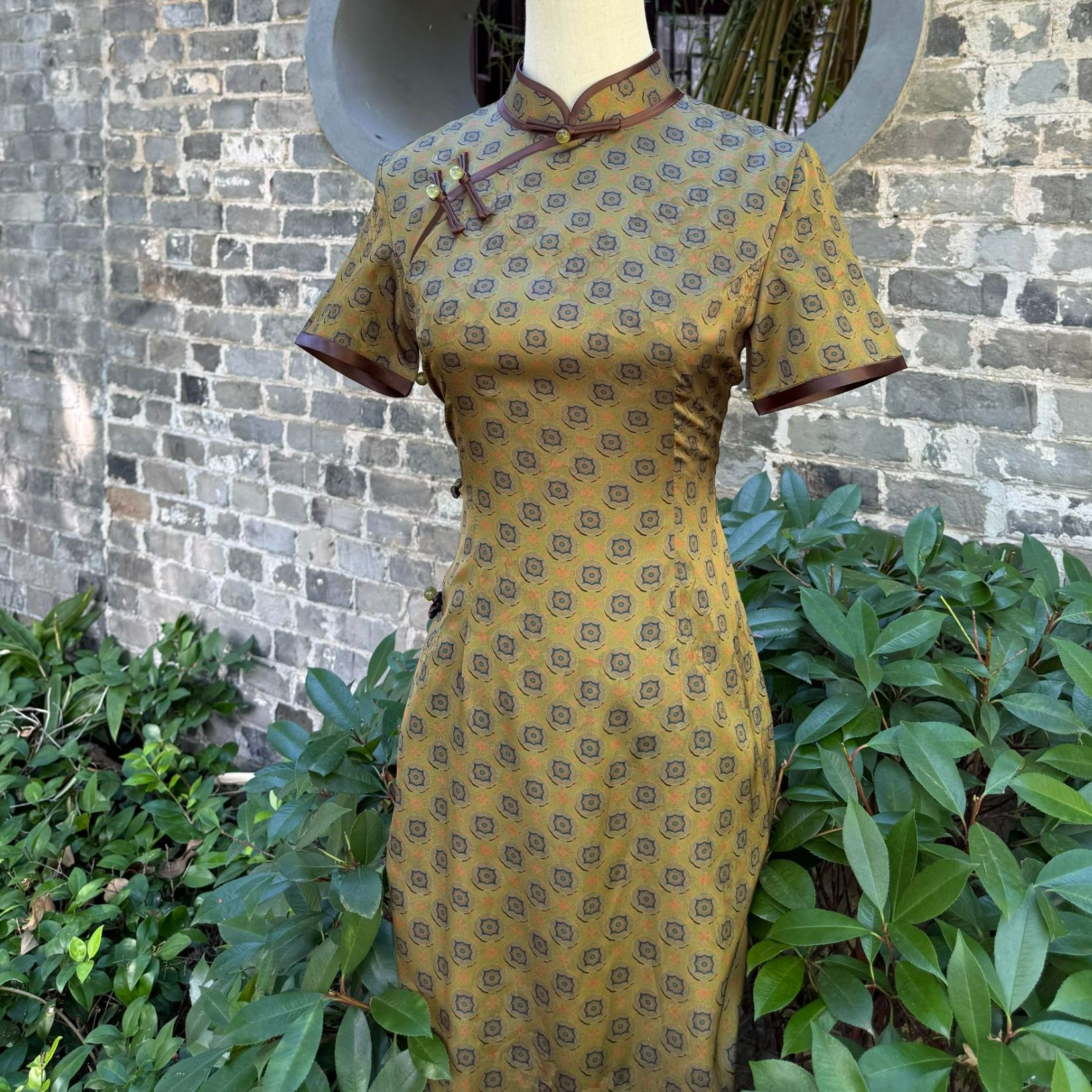 【瑞环】2025年夏季新款气质百搭优雅复古旗袍