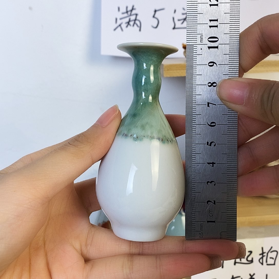 摆件景德镇高温陶瓷小花瓶